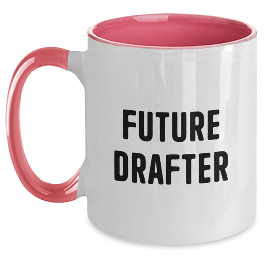Funny Gifts for Drafter - Two Tone Coffee Mug for Future Drafter, Birthday Unique Gifts from Friends, Drafter Enthusiast Mug - Main