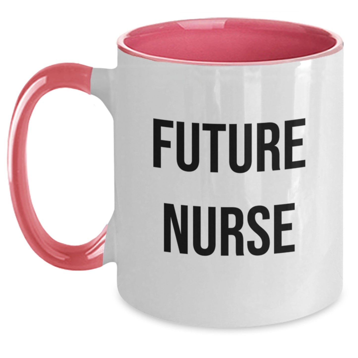 Funny Future Nurse Gifts - Two Tone Coffee Mug for Her - Birthday Unique Gifts from Friends, Coworkers, Family, or Men - Main