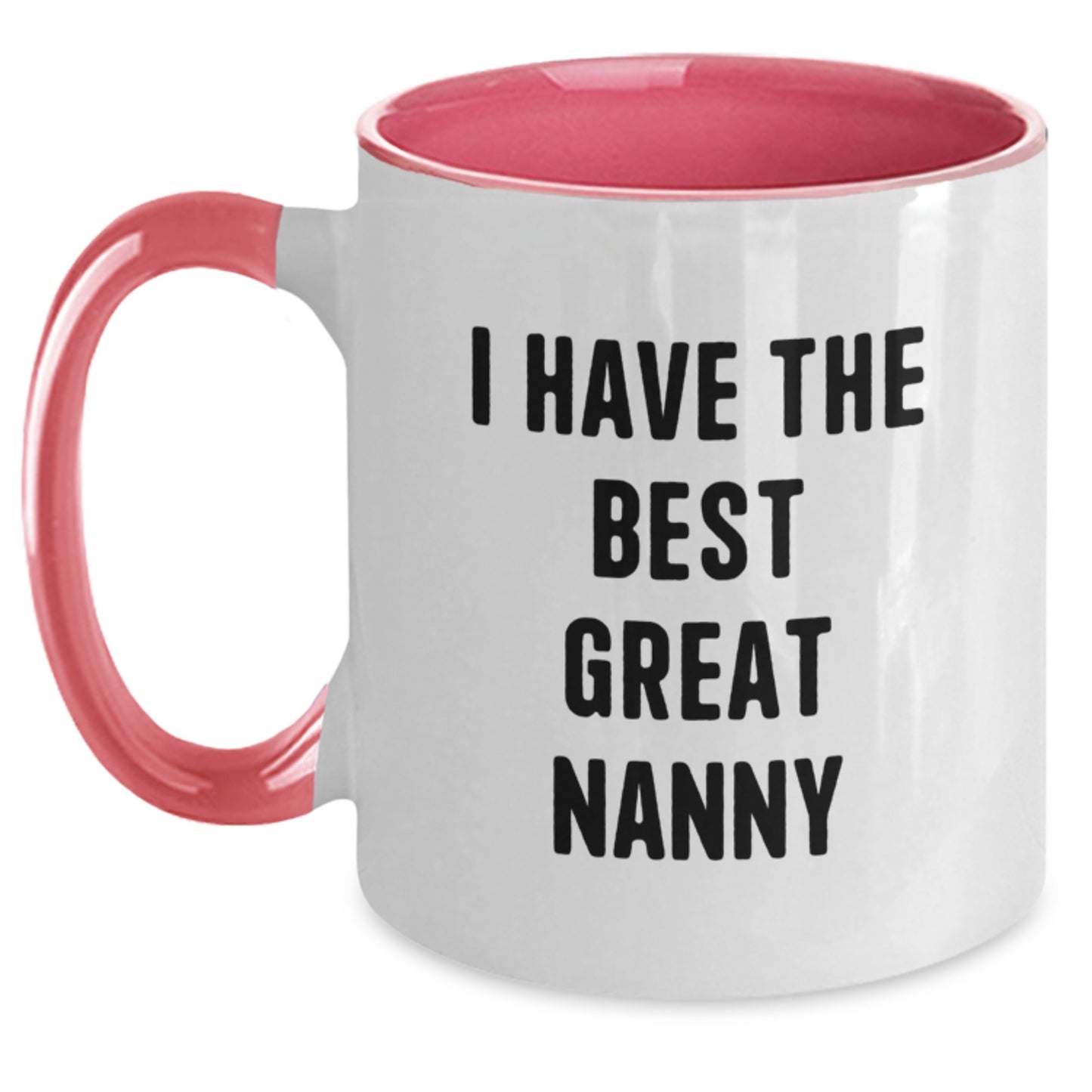 Funny Nanny Gifts from Men, Women, Friends, or Family on Valentine's - I Have The Best Great Nanny Two Tone Coffee Mug - Main