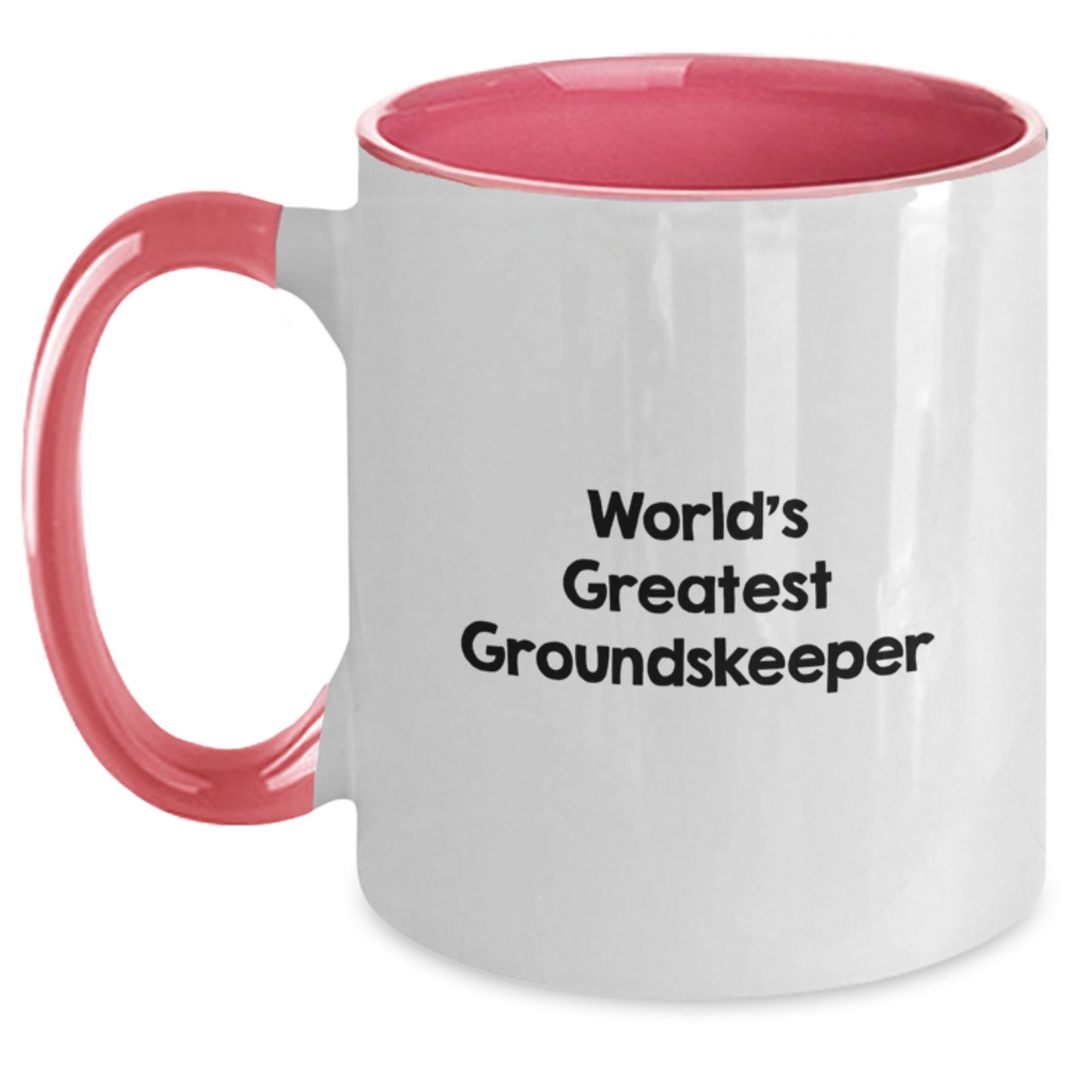 Funny groundskeeper Gifts from Dad's - Unique Two Tone Coffee Mug for World's Greatest groundskeeper - Father's Day Unique Gifts for Men - Main