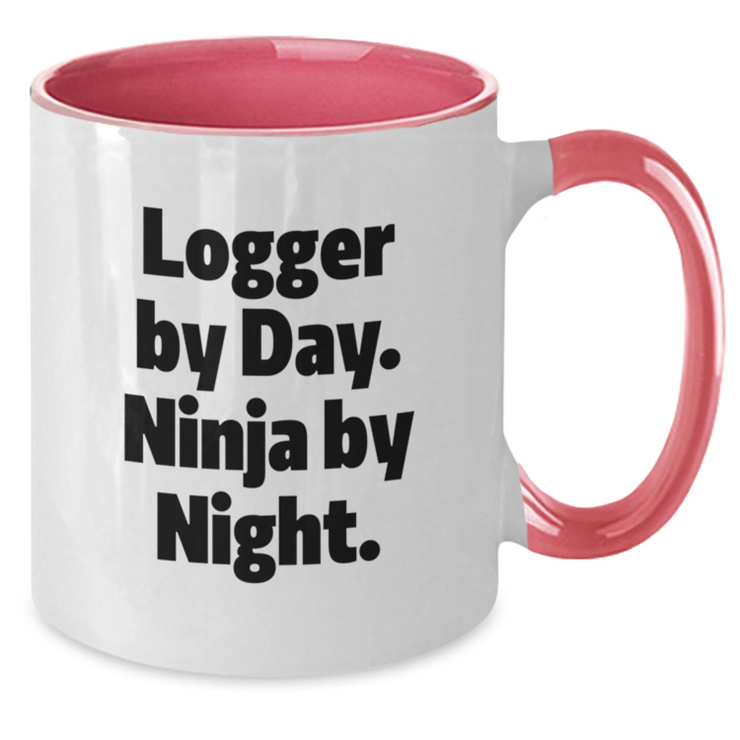 Funny Logger Gifts from Friends for Men Two Tone Coffee Mug - Additional