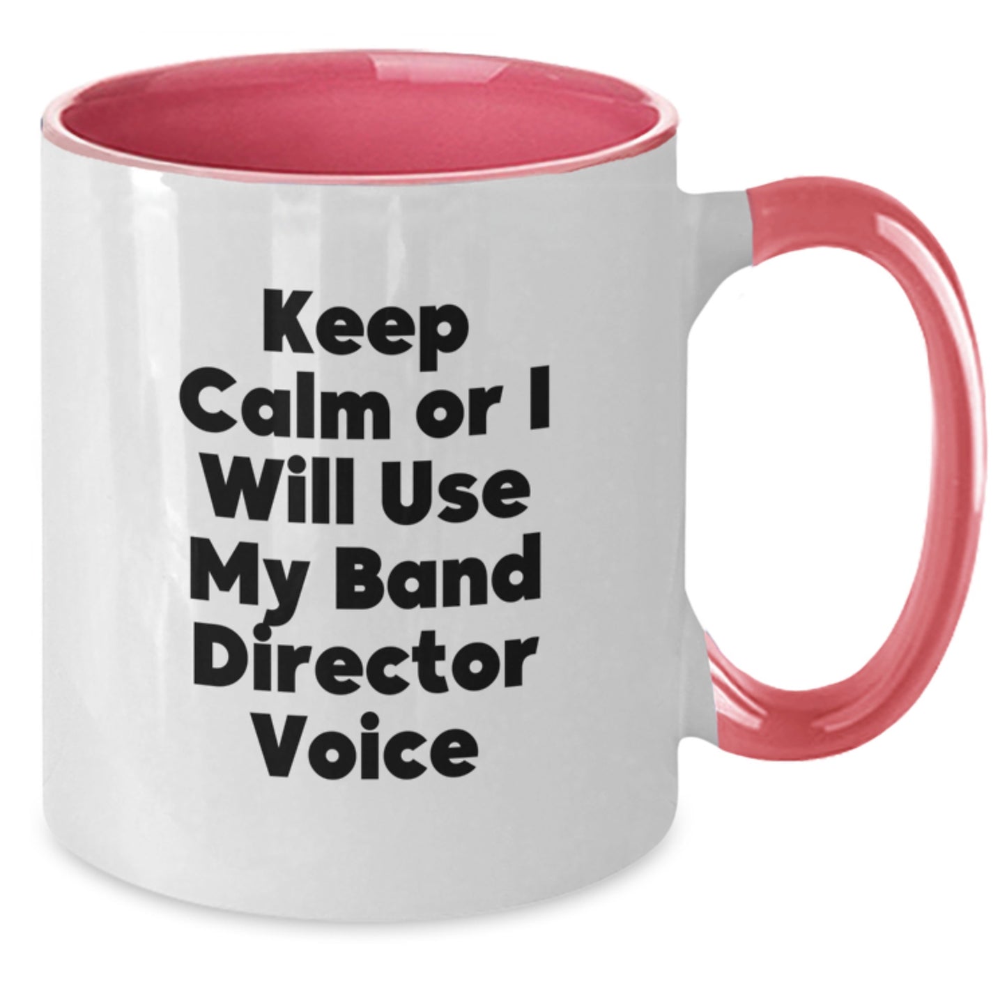 Birthday Gift for Her Present Band Director Mug 'Keep Calm Voice' - Additional