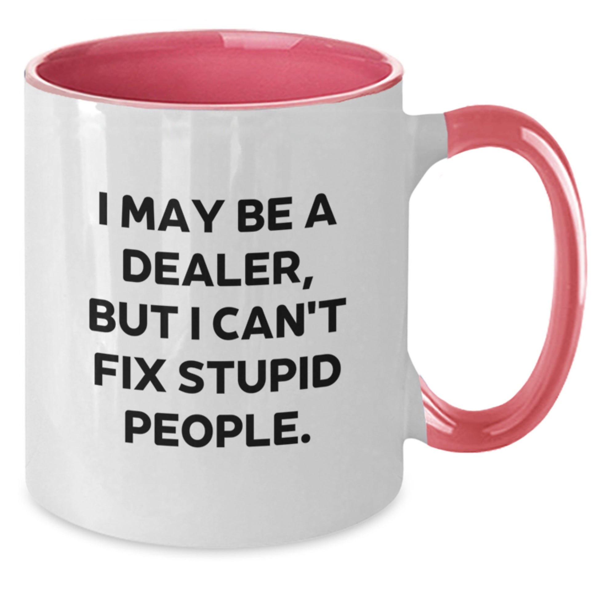 Funny Dealer Gifts from Friends for Dealer Christmas Unique Presents Two Tone Coffee Mugs - Additional