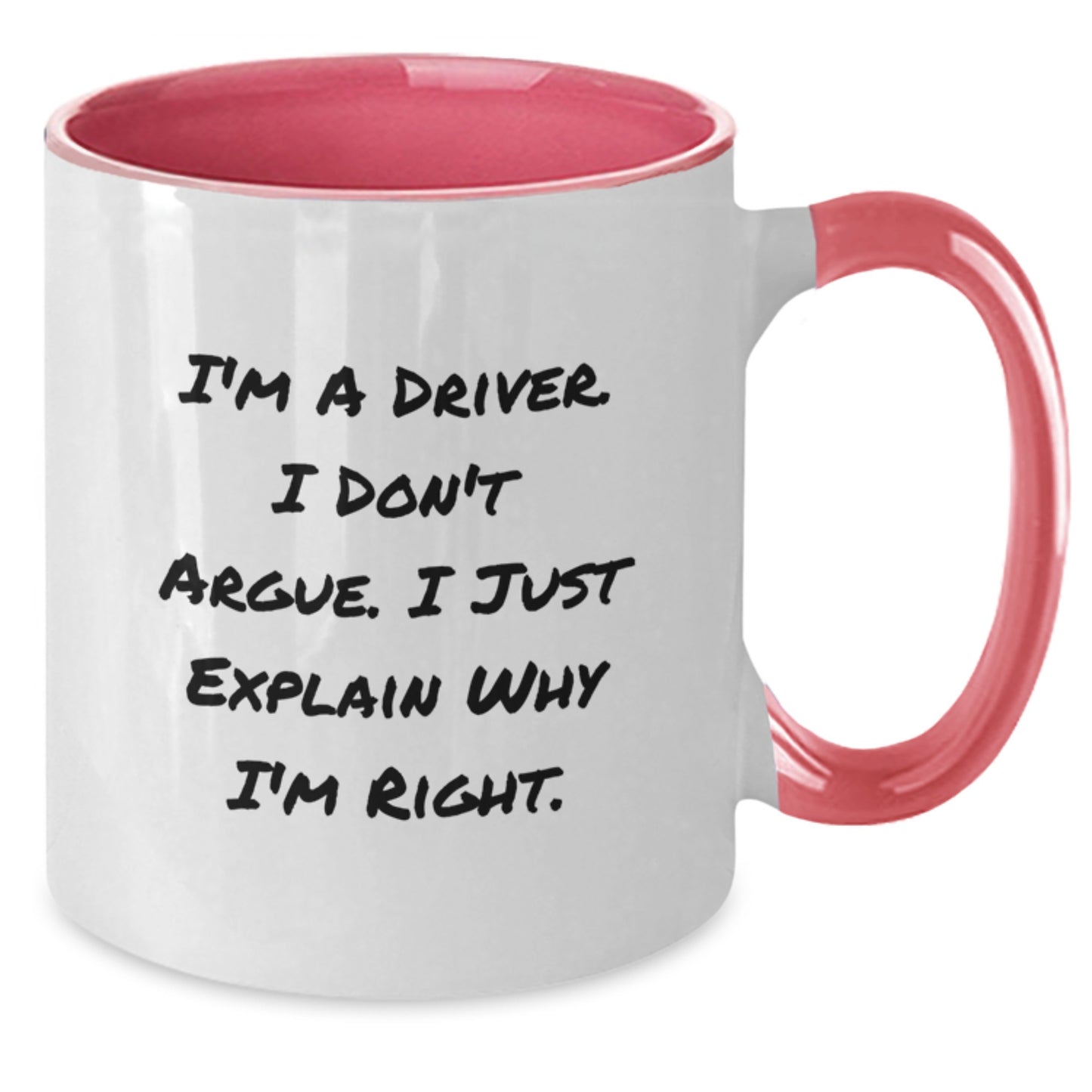 Driver Gifts from Men, Unique Funny Two Tone Coffee Mugs for Driver, Inspirational Gifts for Him on Christmas - Additional