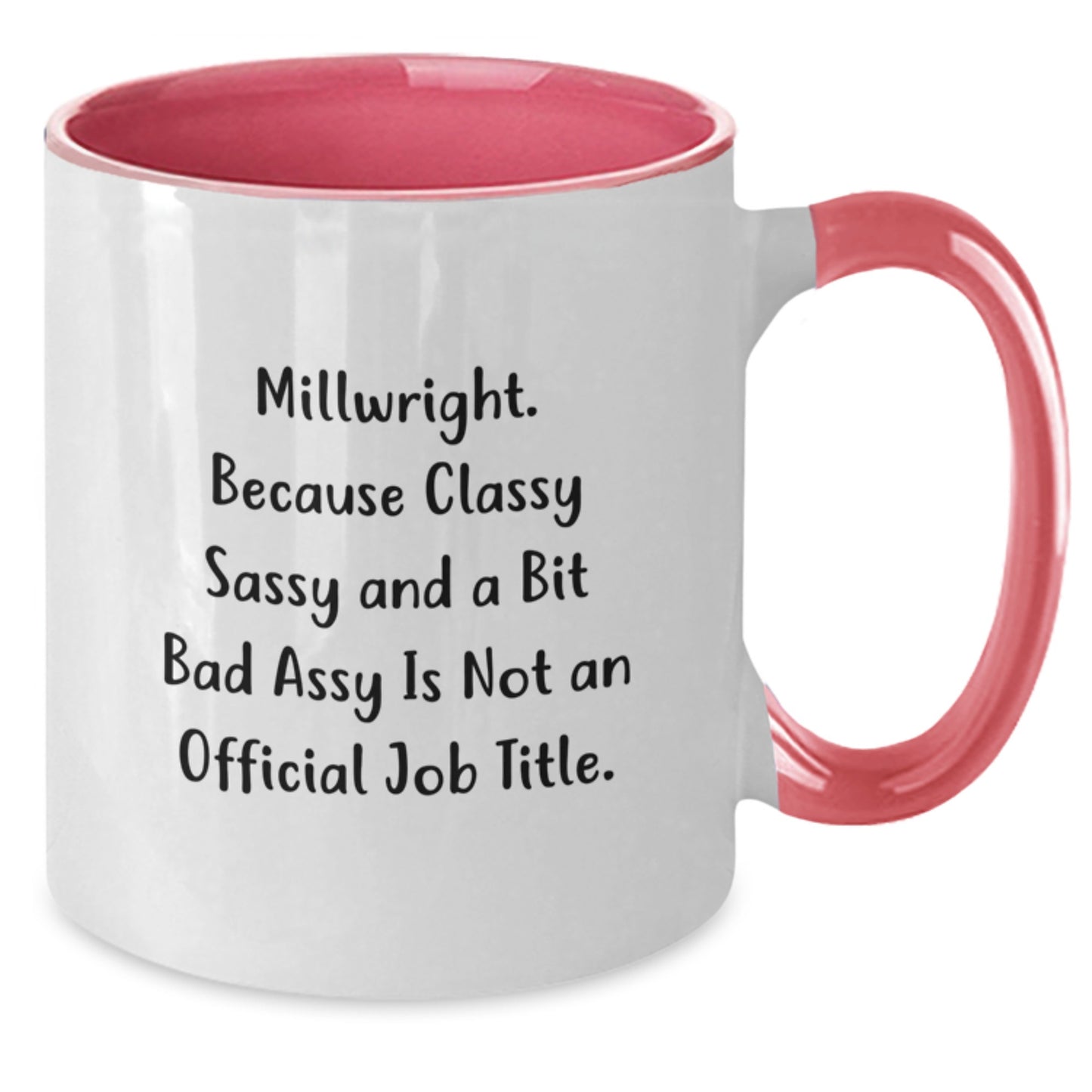 Funny Millwright Gifts for Men from Friends, Unique Two Tone Coffee Mug with Quirky Quote, Christmas Unique Presents - Additional