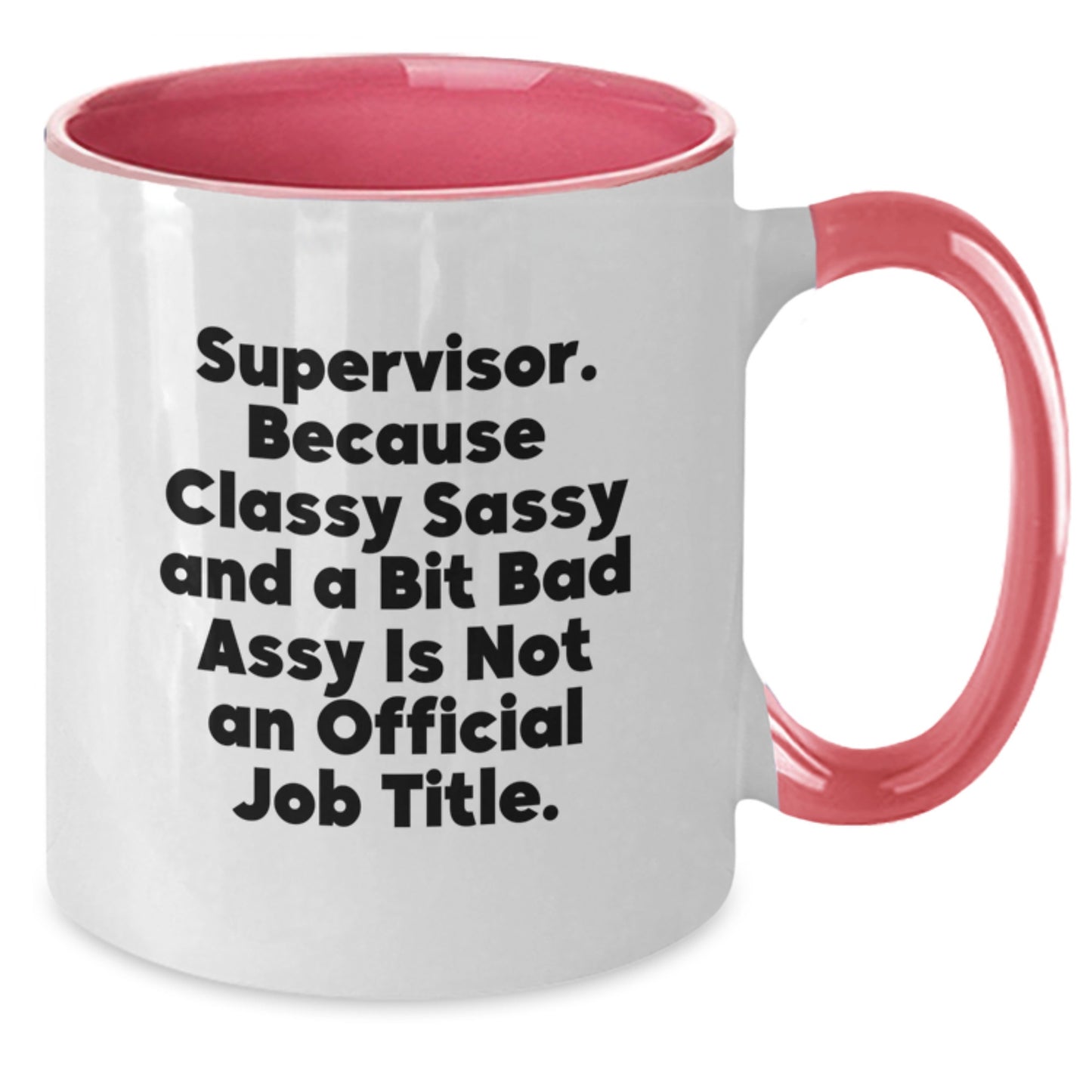 Funny Supervisor Gifts, Two Tone Coffee Mug, Supervisor Christmas Unique - Additional