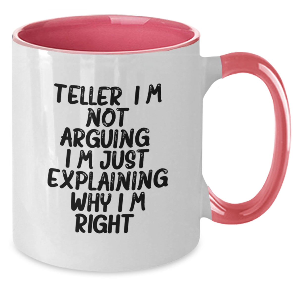 Birthday Gift Teller Two Tone Mug for Her Present Ceramic 11oz - Additional