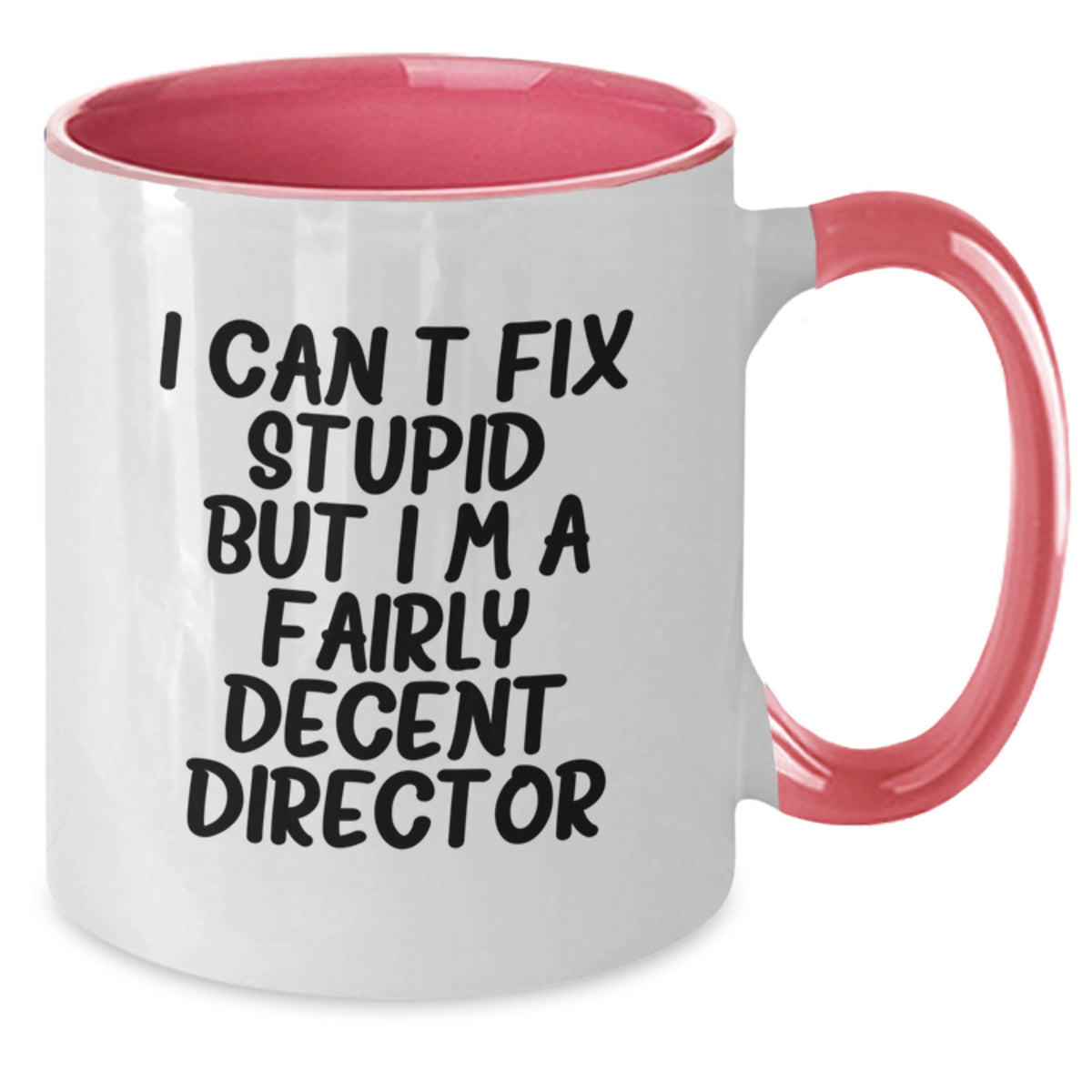 Director Gift for Him - I Can't Fix Stupid Quote Keepsake Two Tone - Additional
