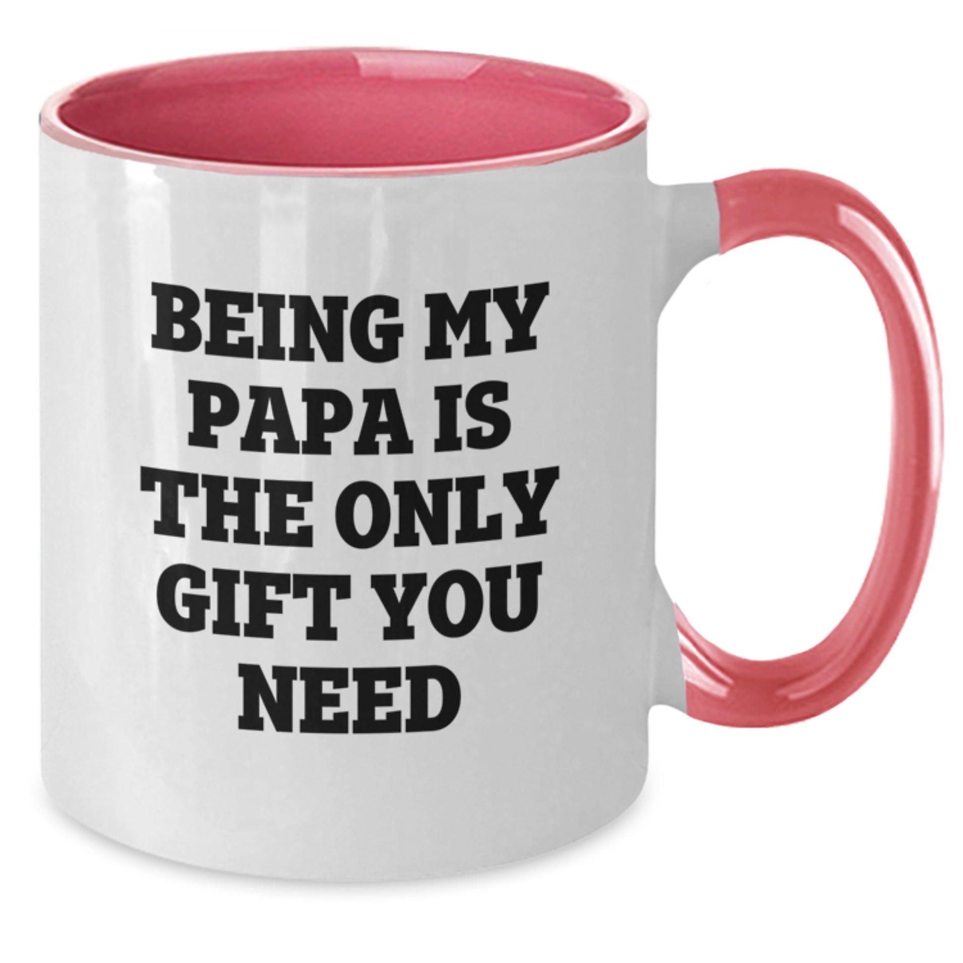 Funny Papa Gifts from Men for Papa Birthday Unique Two Tone Coffee Mug - Additional