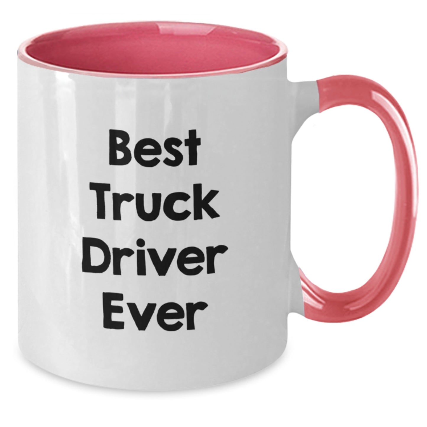 Funny Truck Driver Gifts from Friends for Men Christmas Unique Mugs - Best 'Truck Driver Ever' Two Tone Coffee Mug - Additional