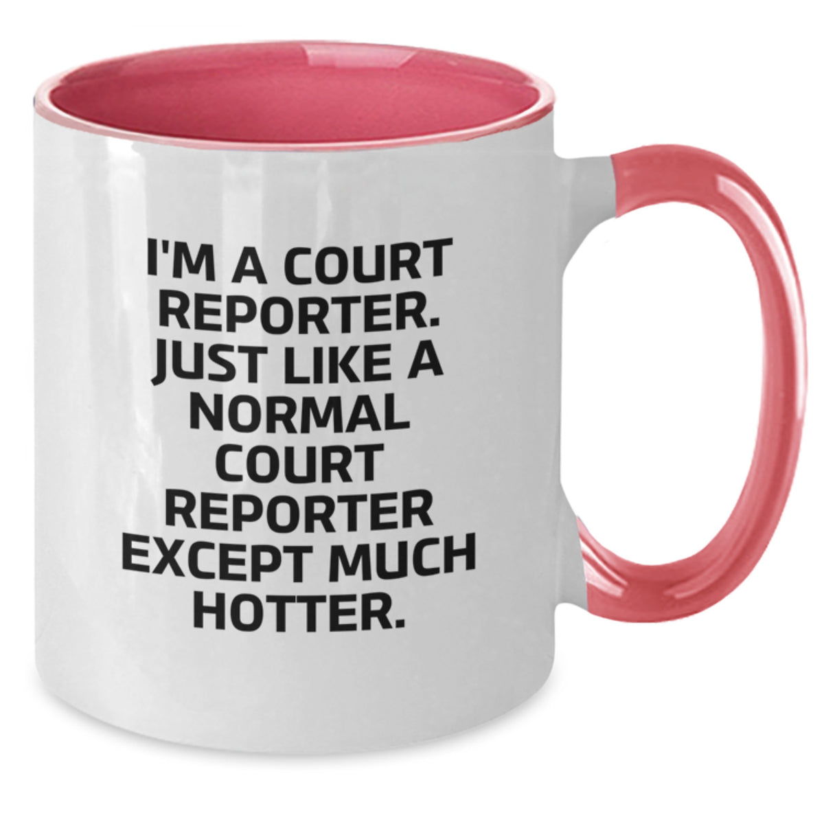 Funny Court Reporter Gifts from Men, Gifts for Court Reporters, Court Reporter Two Tone Coffee Mug - Mother's Day Unique Gifts - Additional