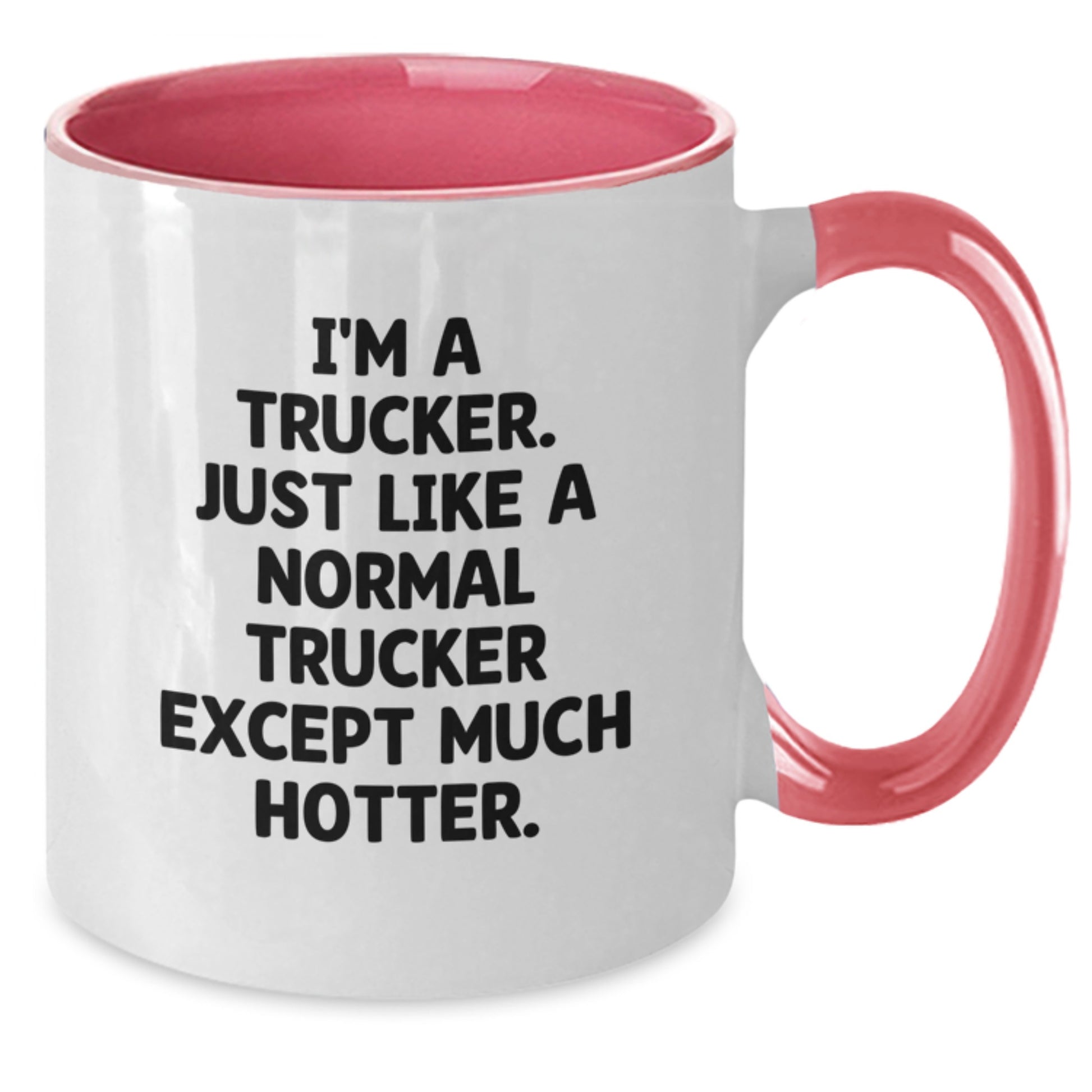 Funny Trucker Gifts for Men - Two Tone Coffee Mug - Trucker Humor Graduation Unique Gifts from Friends - Additional