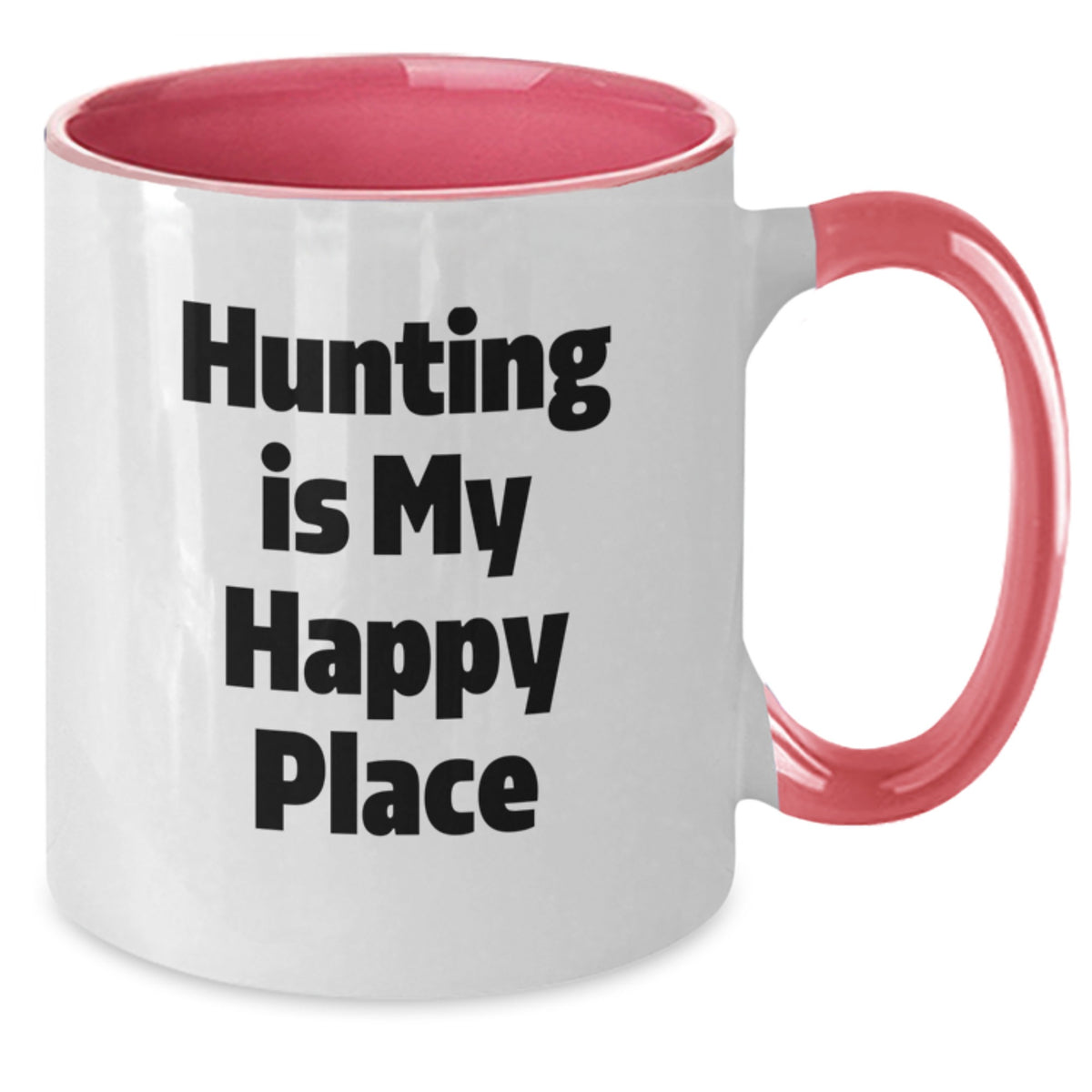 Hunting Enthusiast Graduation Unique Gifts for Him from Friends - Hunting Is My Happy Place Two Tone Coffee Mug - Additional