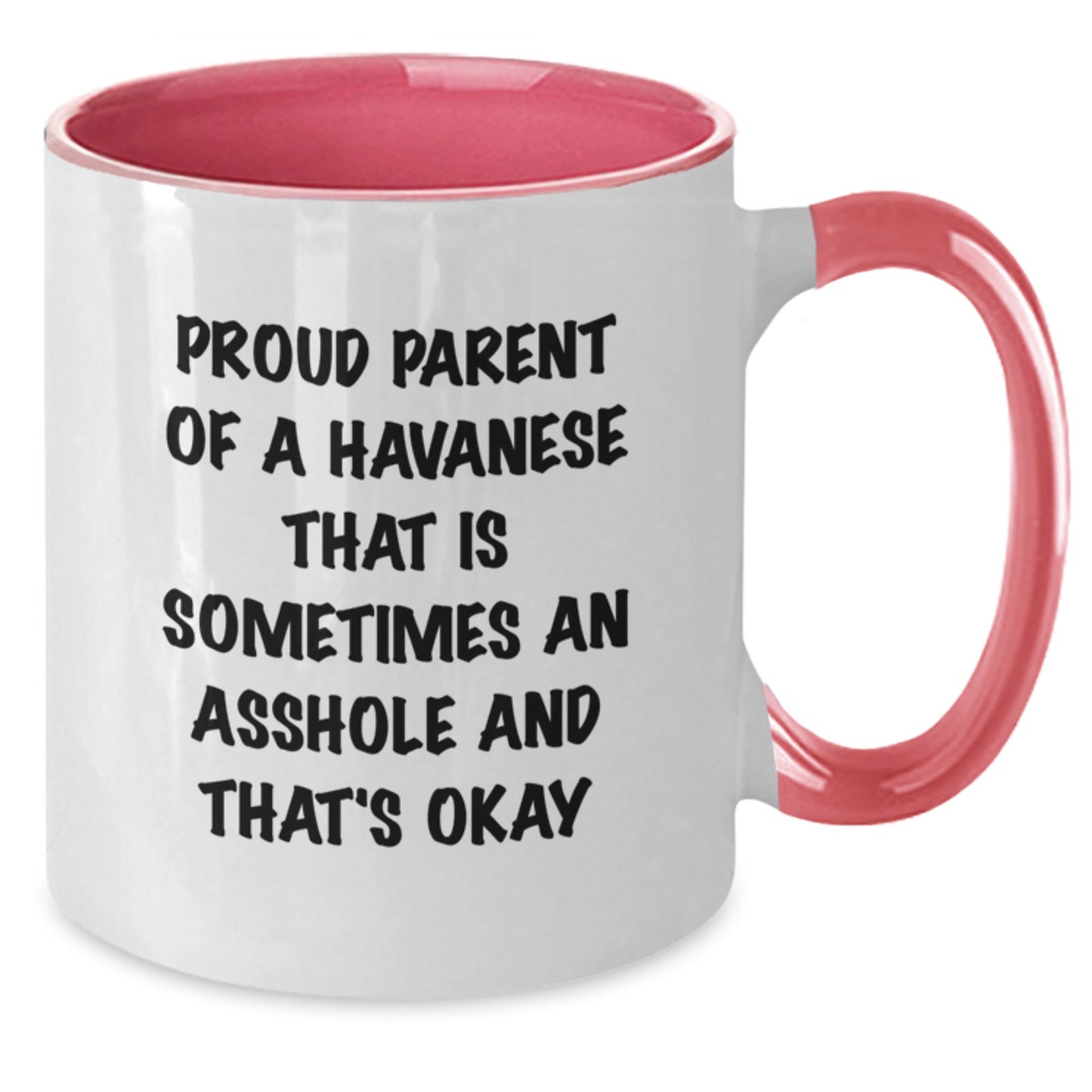 Funny Havanese Dog Gifts for Him - Proud Parent Coffee Mug, Two Tone Mugs for Graduation Unique Gifts from Friends - Additional