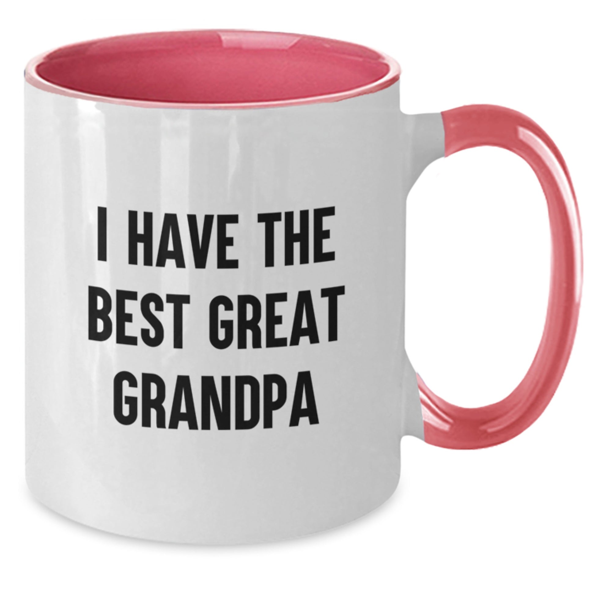 Funny Grandpa Gifts from Men to Grandpa - Two Tone Coffee Mug 'I Have The Best Great Grandpa' for Graduation Unique Gifts - Additional