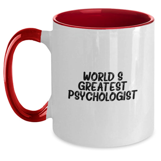 Funny Psychologist Gifts from Men to Women, Two Tone Coffee Mug with Inspirational Quote, Christmas Unique Presents for Friends and Family - Main