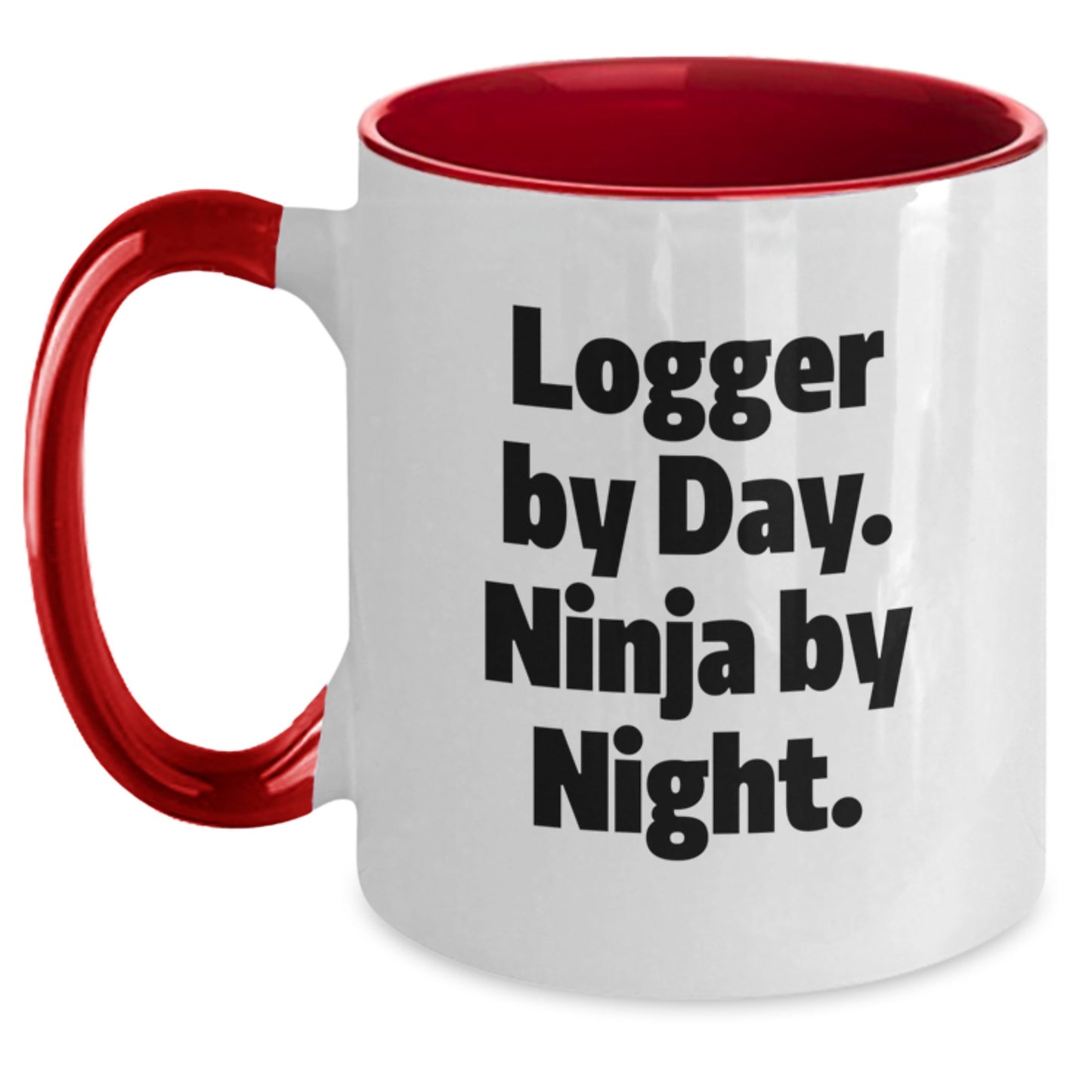 Funny Logger Gifts from Friends for Men Two Tone Coffee Mug - Main