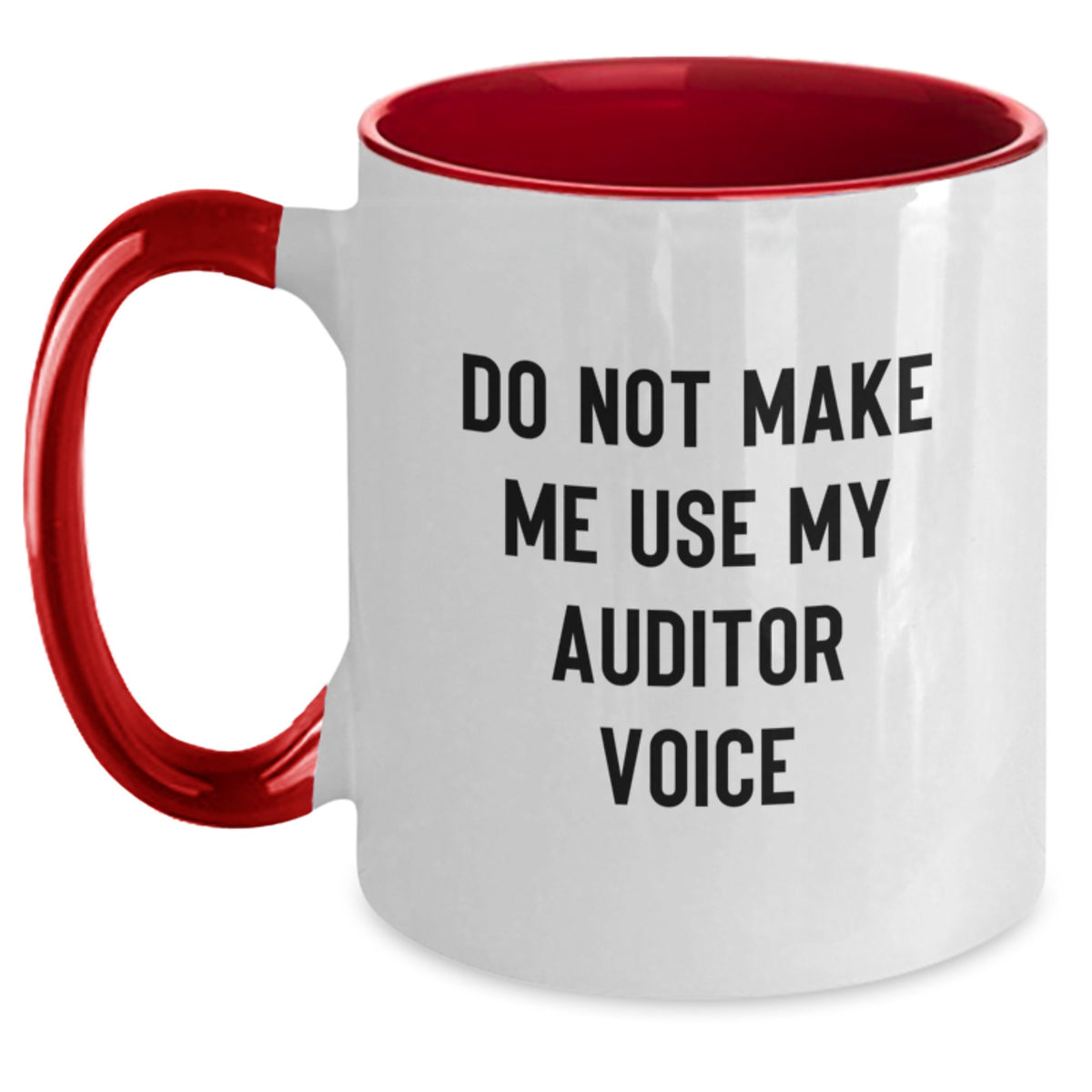 Christmas Gift for Her A Humorous Auditor Voice Mug Present - Main