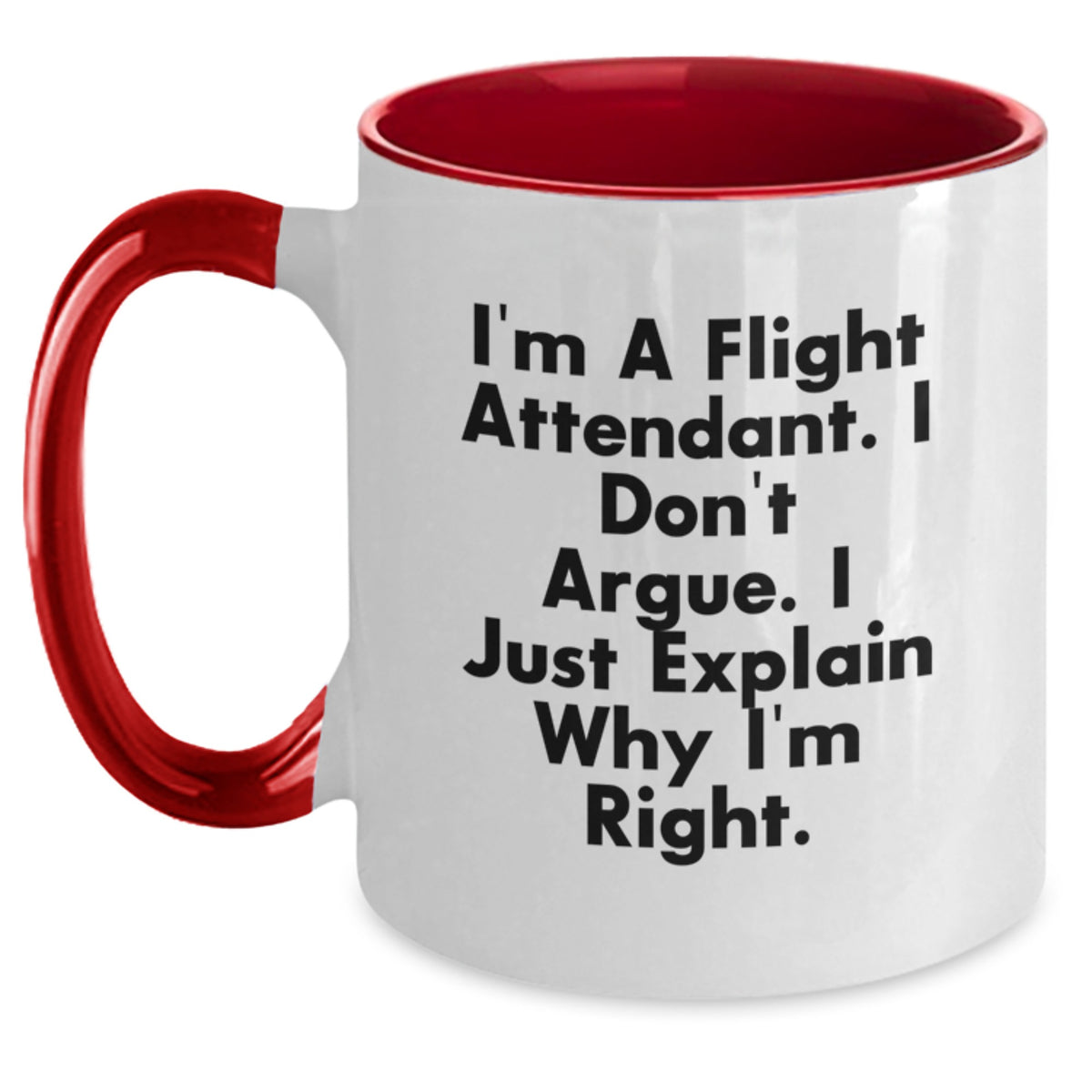 Christmas Gift for Her - Flight Attendant Present with Assertive Quote - Main