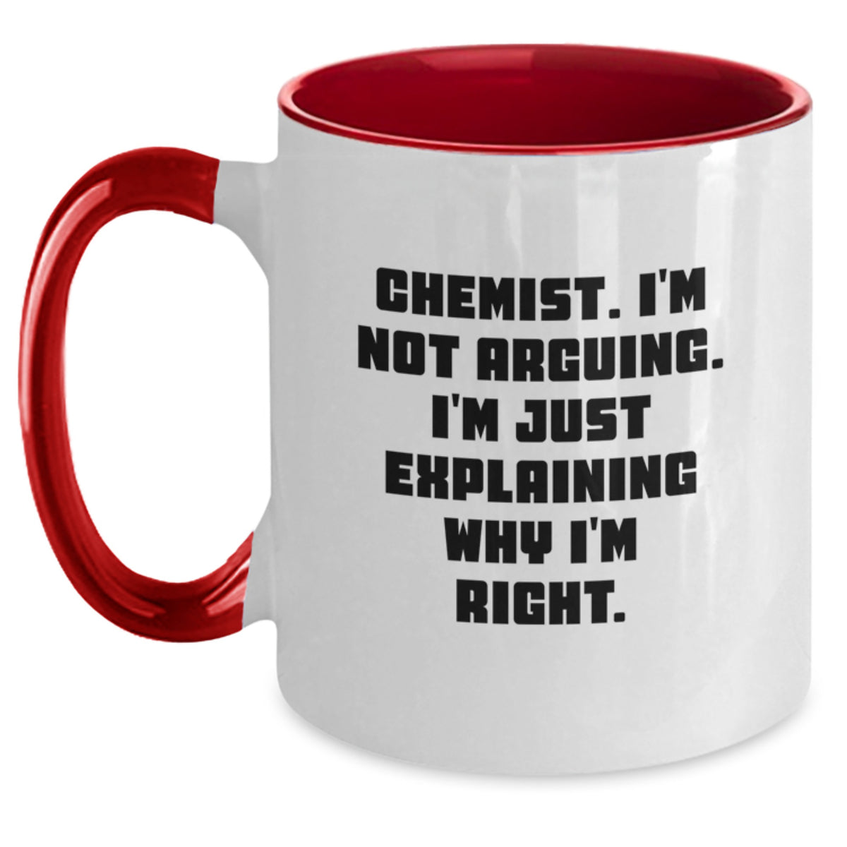 Chemist Keepsake Two Tone Coffee Mug for Him Premium Christmas Gift - Main
