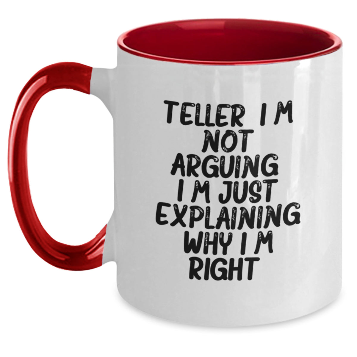 Birthday Gift Teller Two Tone Mug for Her Present Ceramic 11oz - Main