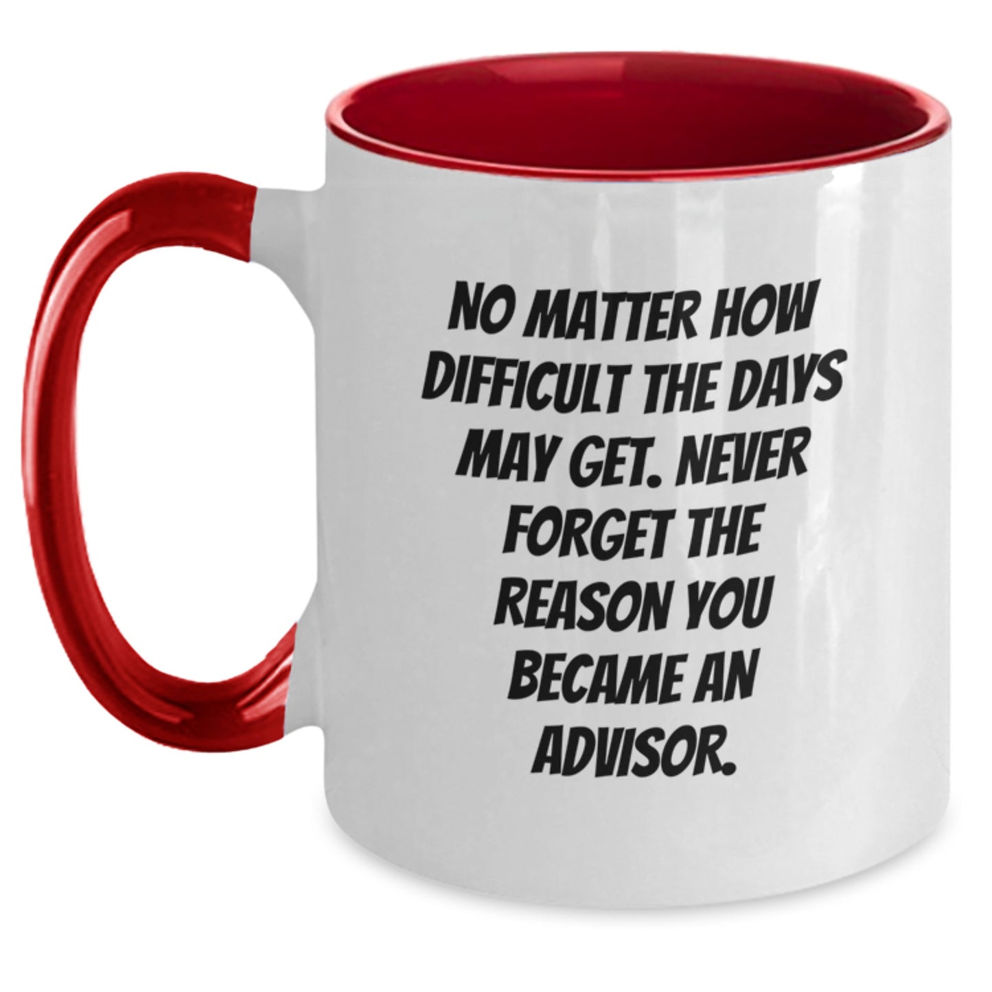 Unique Christmas Unique Gifts for Advisors, Funny Two Tone Coffee Mugs from Friends - Never Forget the Reason - Main
