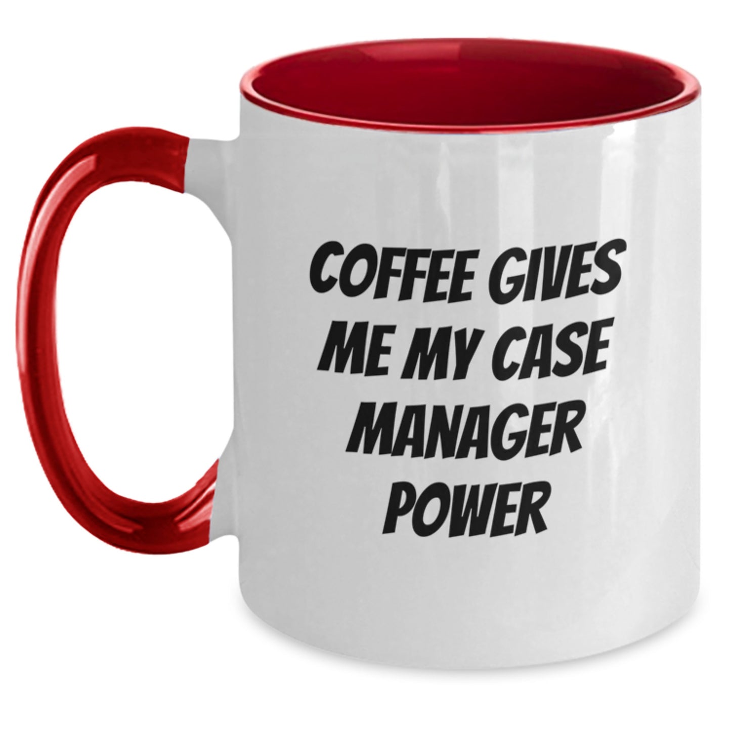 Funny Case Manager Gifts from Friends - Coffee Gives Me My Case Manager Power Graduation Unique Gifts for Case Managers - Main
