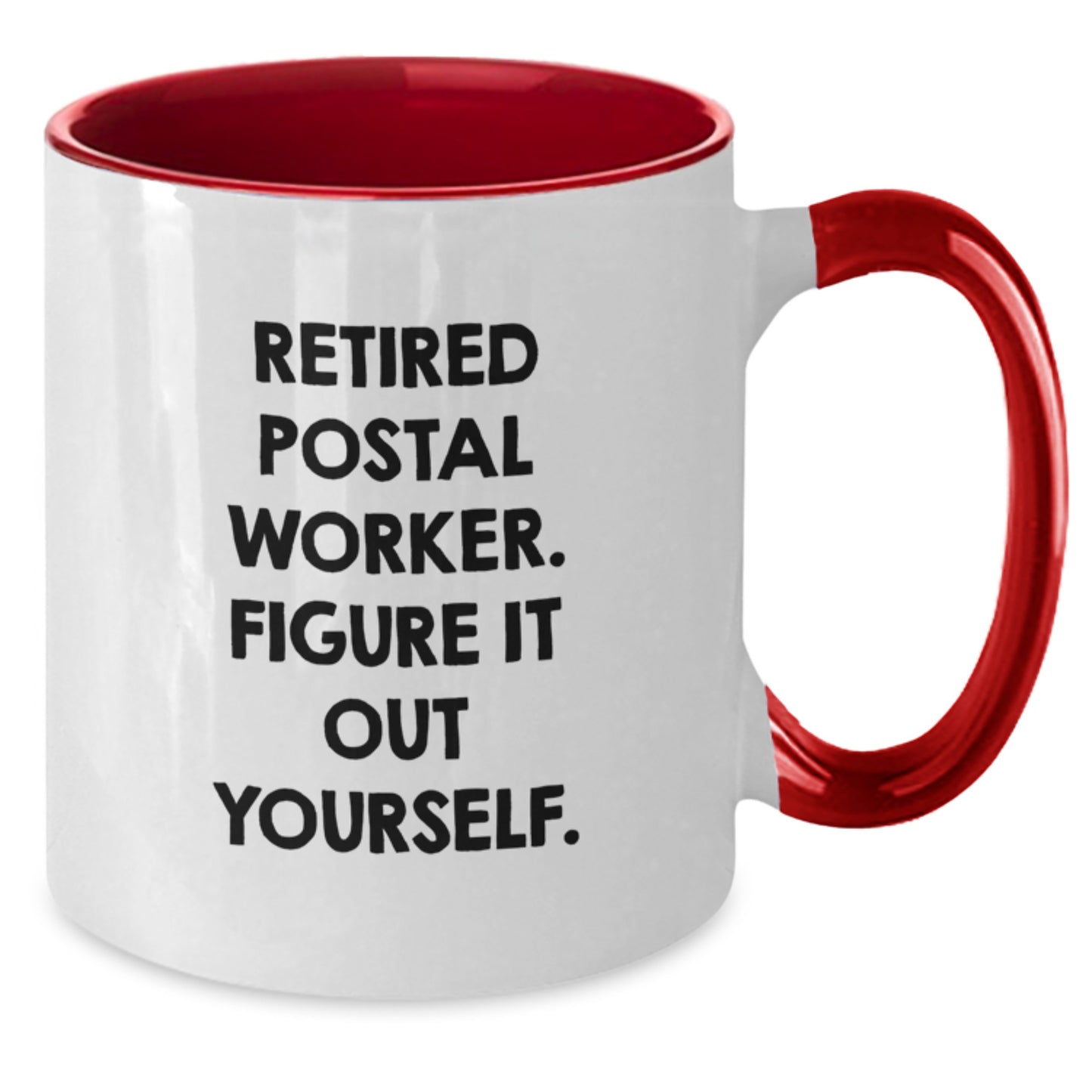 Funny Quote Gifts from Friends for Postal Worker, Two Tone Coffee Mug, Christmas Unique Presents - Additional
