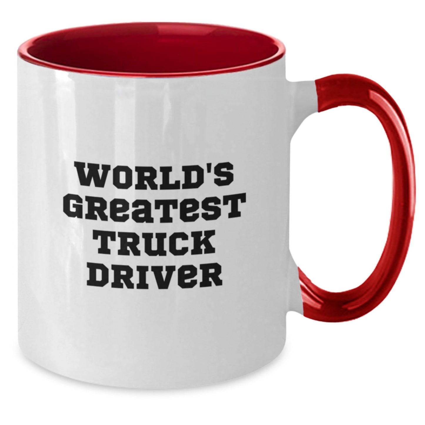 Funny Truck Driver Gifts from Men - World's Greatest Truck Driver Two Tone Coffee Mug for Truck Drivers, Christmas Unique Gifts for Coworkers, Friends - Additional