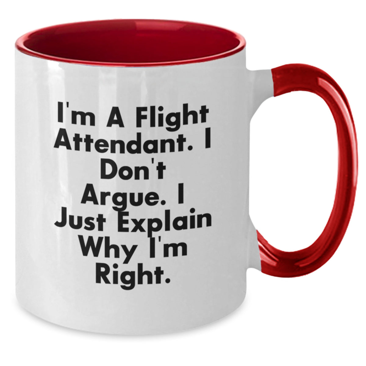 Christmas Gift for Her - Flight Attendant Present with Assertive Quote - Additional