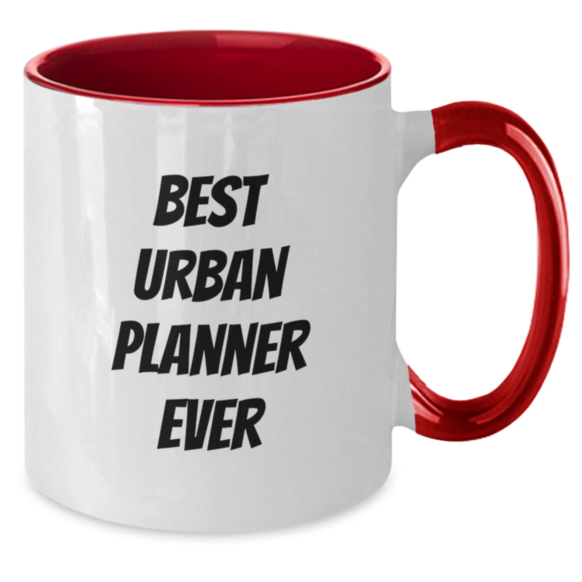 Funny 'Best Urban Planner Ever' Two Tone Coffee Mug Gifts from Friends, Coworkers or Family for Christmas Unique - Additional
