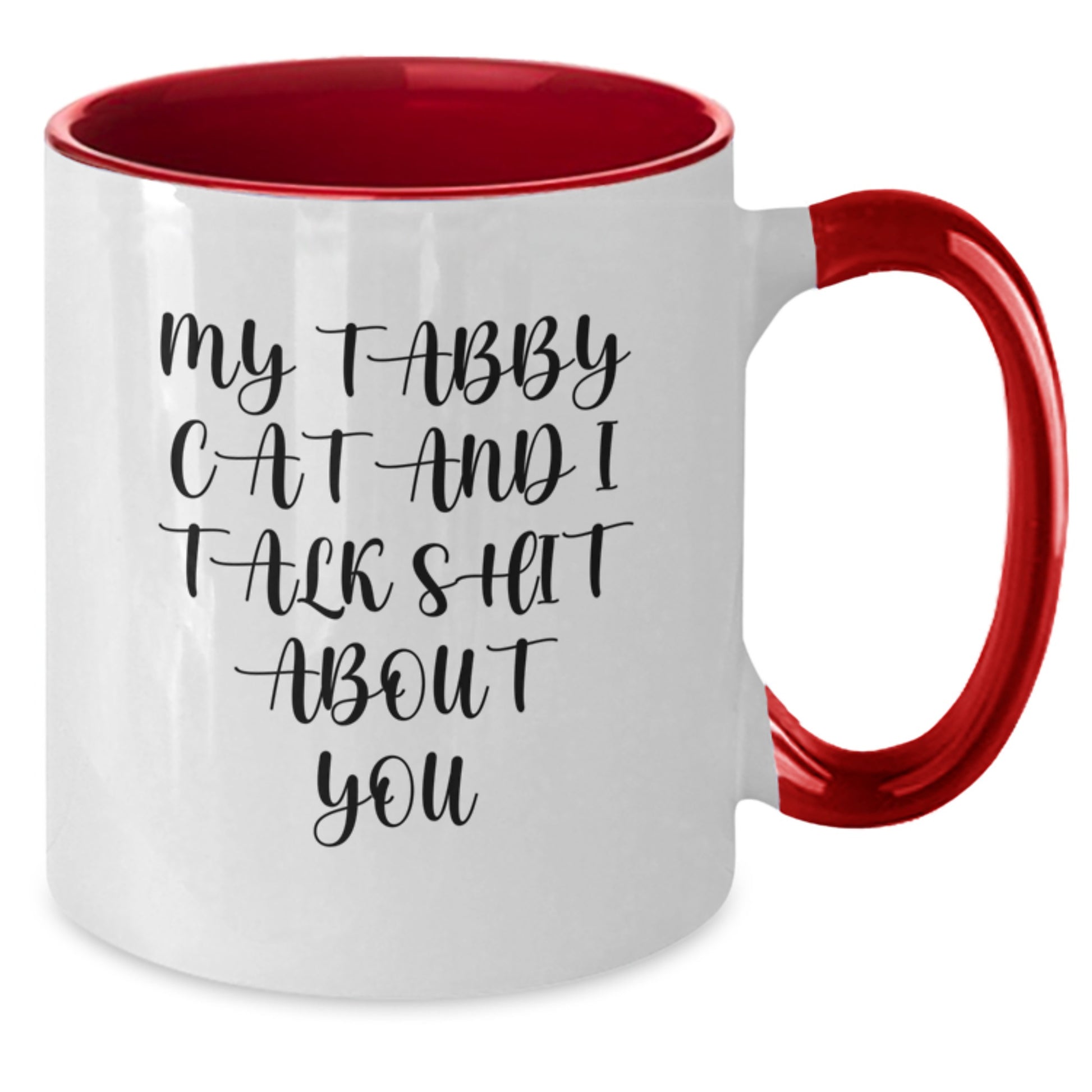 Tabby Cat Two Tone Coffee Mugs Funny Quote Gifts from Mom or Dad for Her on Mother's Day - Additional