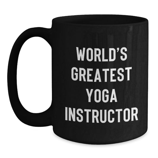 Funny Inspirational Yoga Instructor Gifts from Men to World's Greatest Yoga Instructor - Main