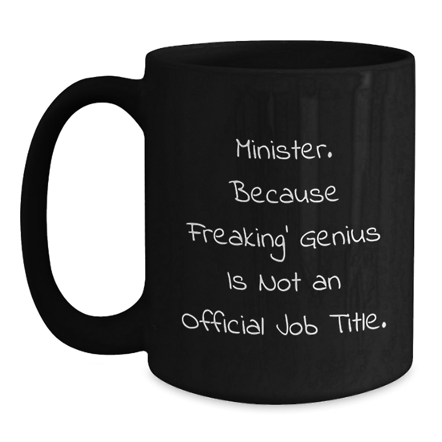 Minister Black Coffee Mug Premium Keepsake Birthday Gift for Him - Main