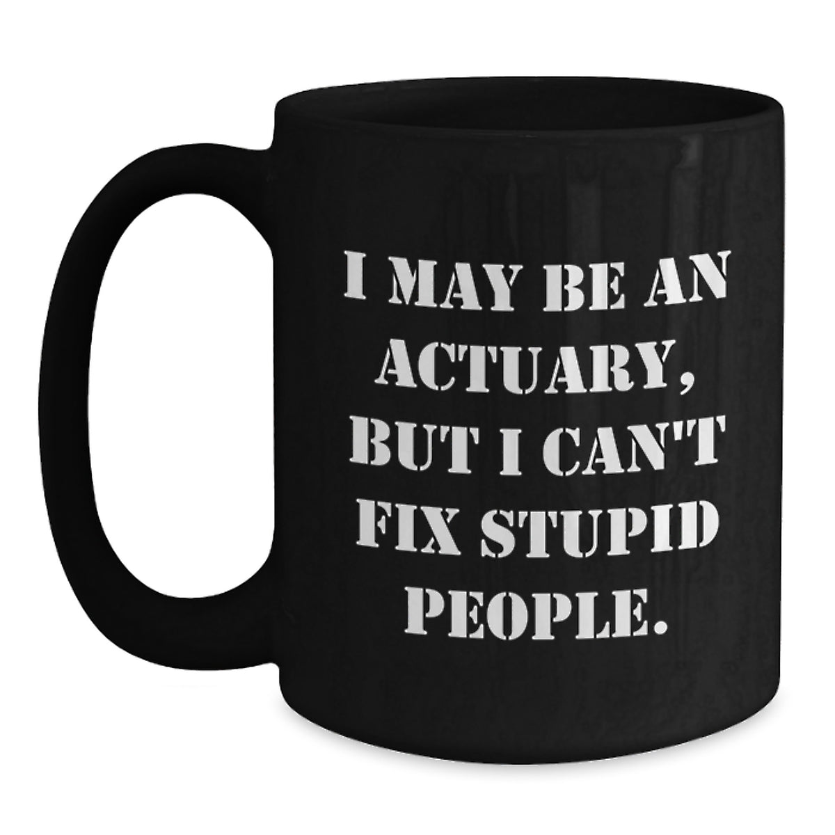 Actuary Keepsake Premium Black Coffee Mug for Him Graduation Gift - Main