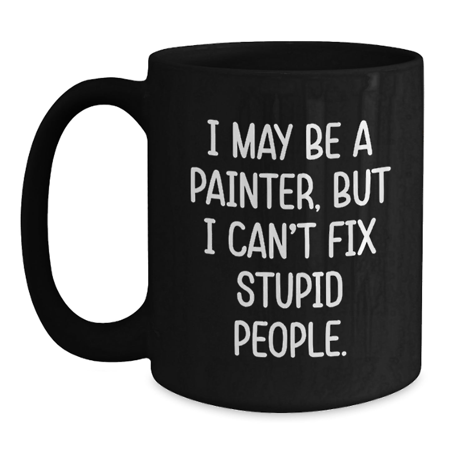 Painter Keepsake Black Coffee Mug for Him Surprise Birthday Gift Premium - Main