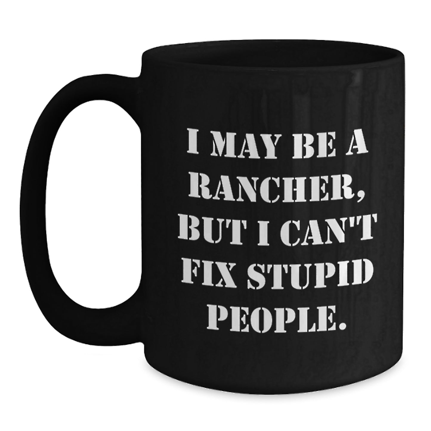 Rancher Keepsake Black Coffee Mug for Him Surprise Birthday Gift Premium - Main