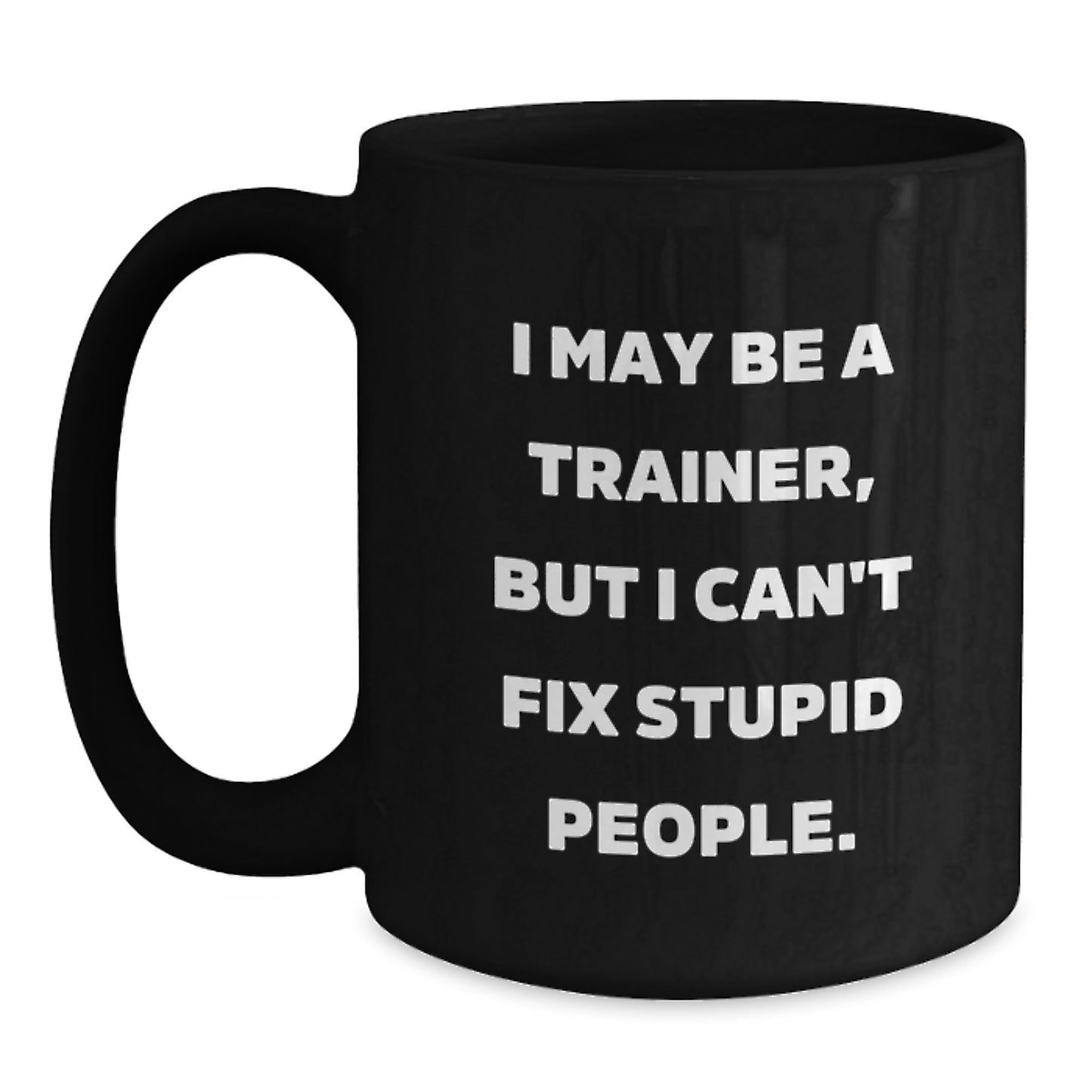 Trainer Keepsake Black Coffee Mug for Him Birthday Gift - Main