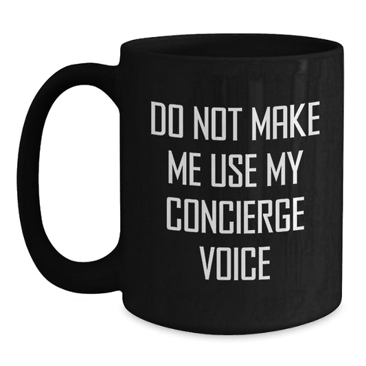 Concierge Coffee Lover Gifts from Men to Women, Funny Black Coffee Mug for Concierge, Mother's Day Unique Gifts - Main