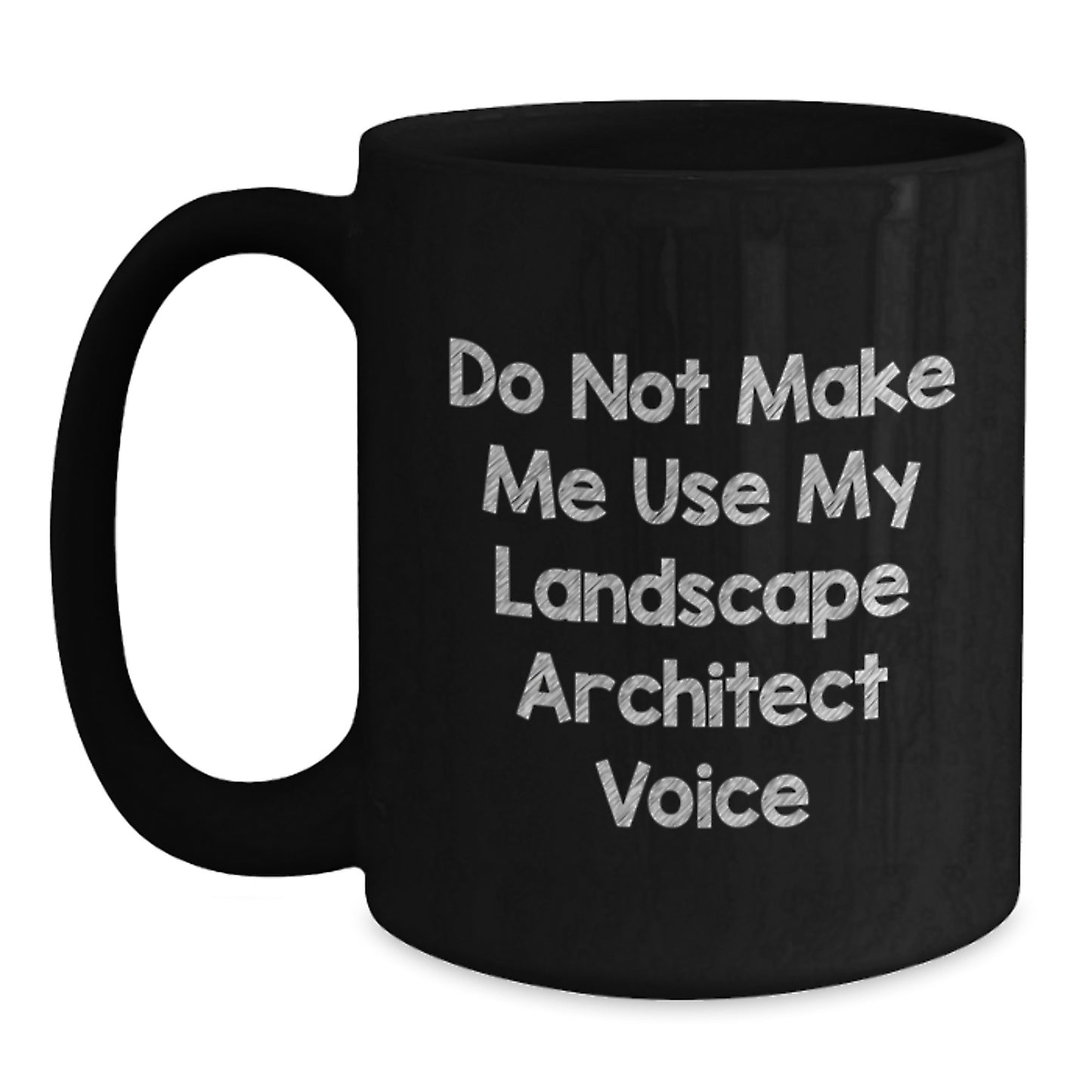 Birthday Gift Landscape Architect Black Coffee Mug for Her Present - Main