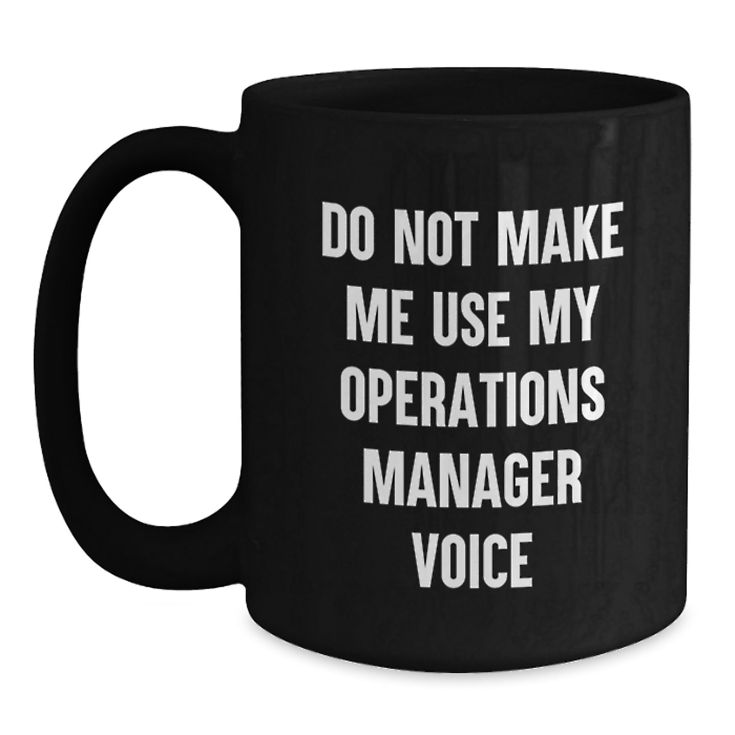 Operations Manager Keepsake Black Coffee Mug for Him Birthday Gift - Main