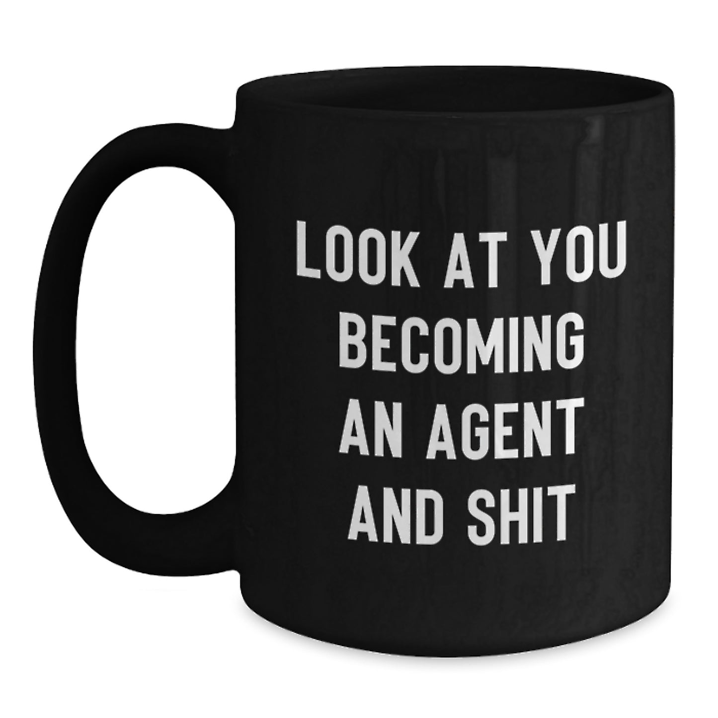 Funny Agent Gifts, Unique Black Coffee Mugs for Agent Lovers, Christmas Unique Gifts from Friends to Agents - Main