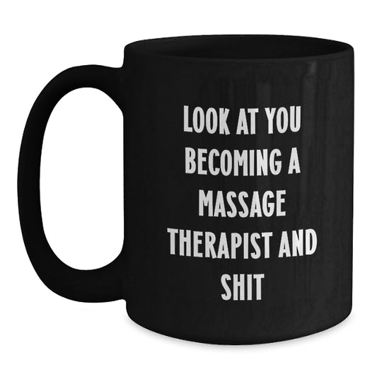 Birthday Gift for Her Massage Therapist Mug Present Black Coffee - Main