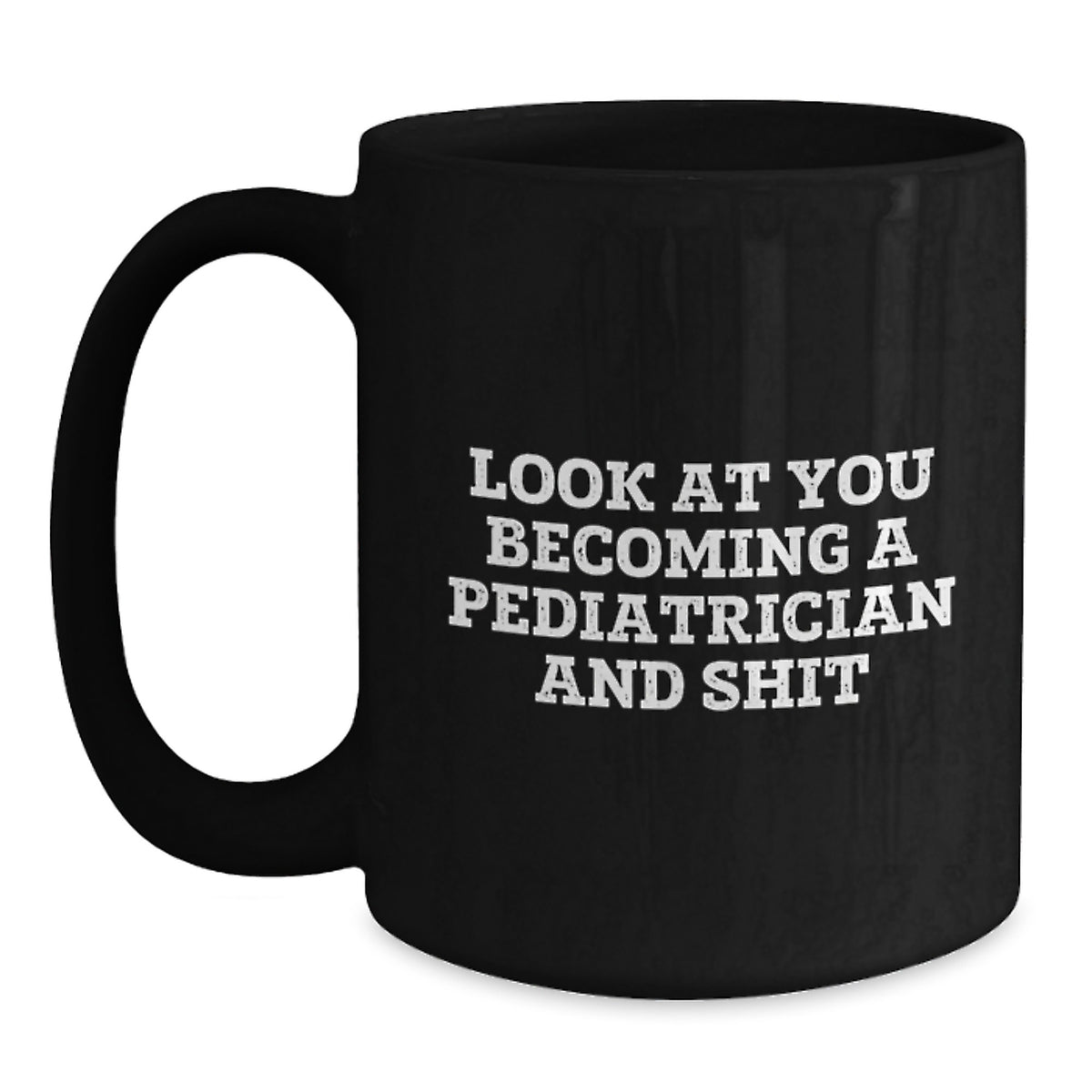 Pediatrician Keepsake Black Coffee Mug for Him – Christmas Gift - Main