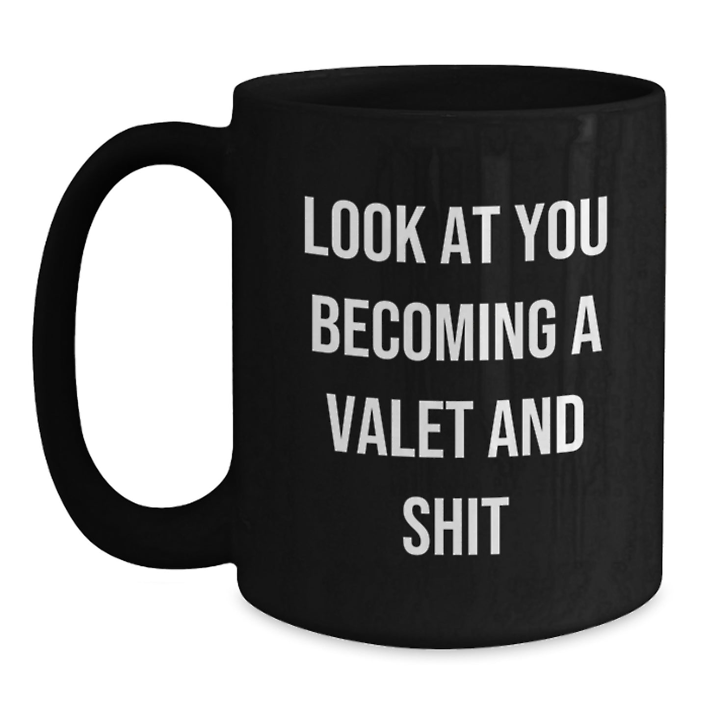 Funny Valet Gifts from Men, Funny Black Coffee Mug for Valet, Unique Mother's Day Unique Gifts for Valet - Main