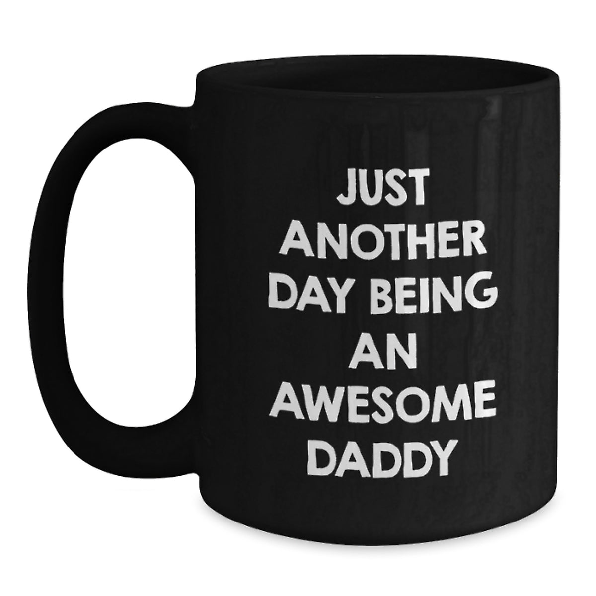 Daddy Keepsake Black Coffee Mug for Him 11oz Ceramic Christmas Gift - Main