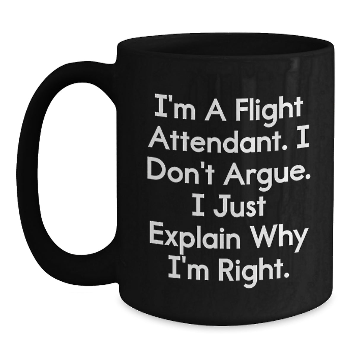 Flight Attendant Gift for Him - Witty Keepsake Coffee Mug Present - Main