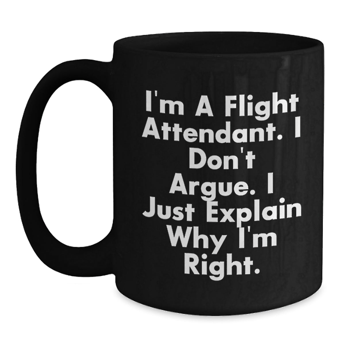Christmas Gift for Her - Flight Attendant Coffee Mug Present - A Witty - Main