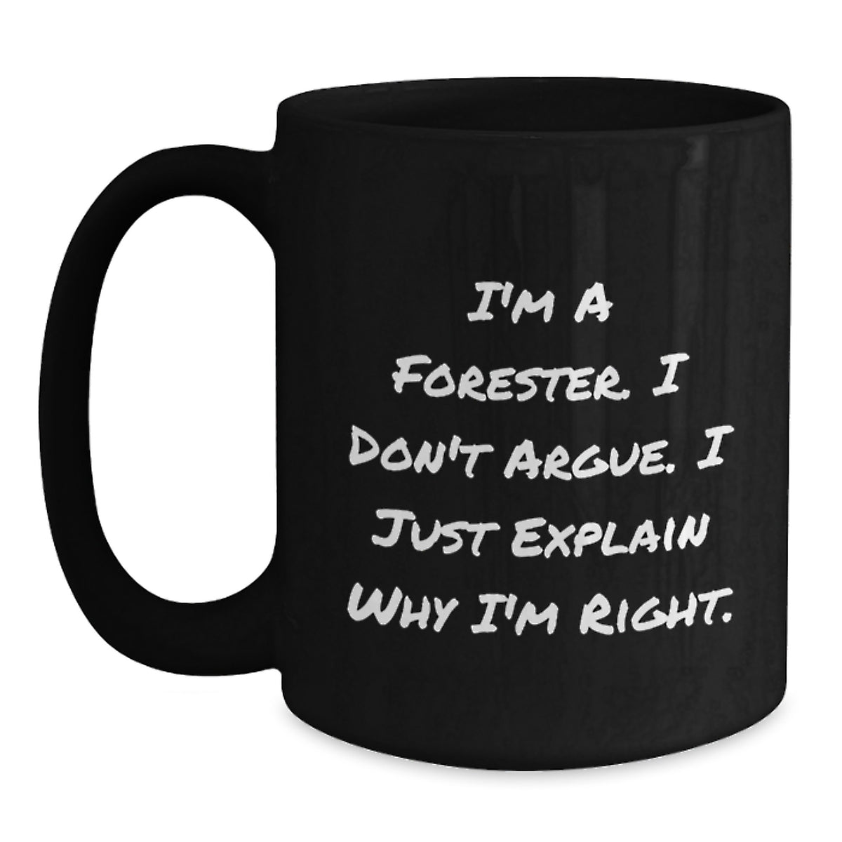 Forester Gift for Him A Thoughtful Keepsake Mug with a Righteous Quote - Main