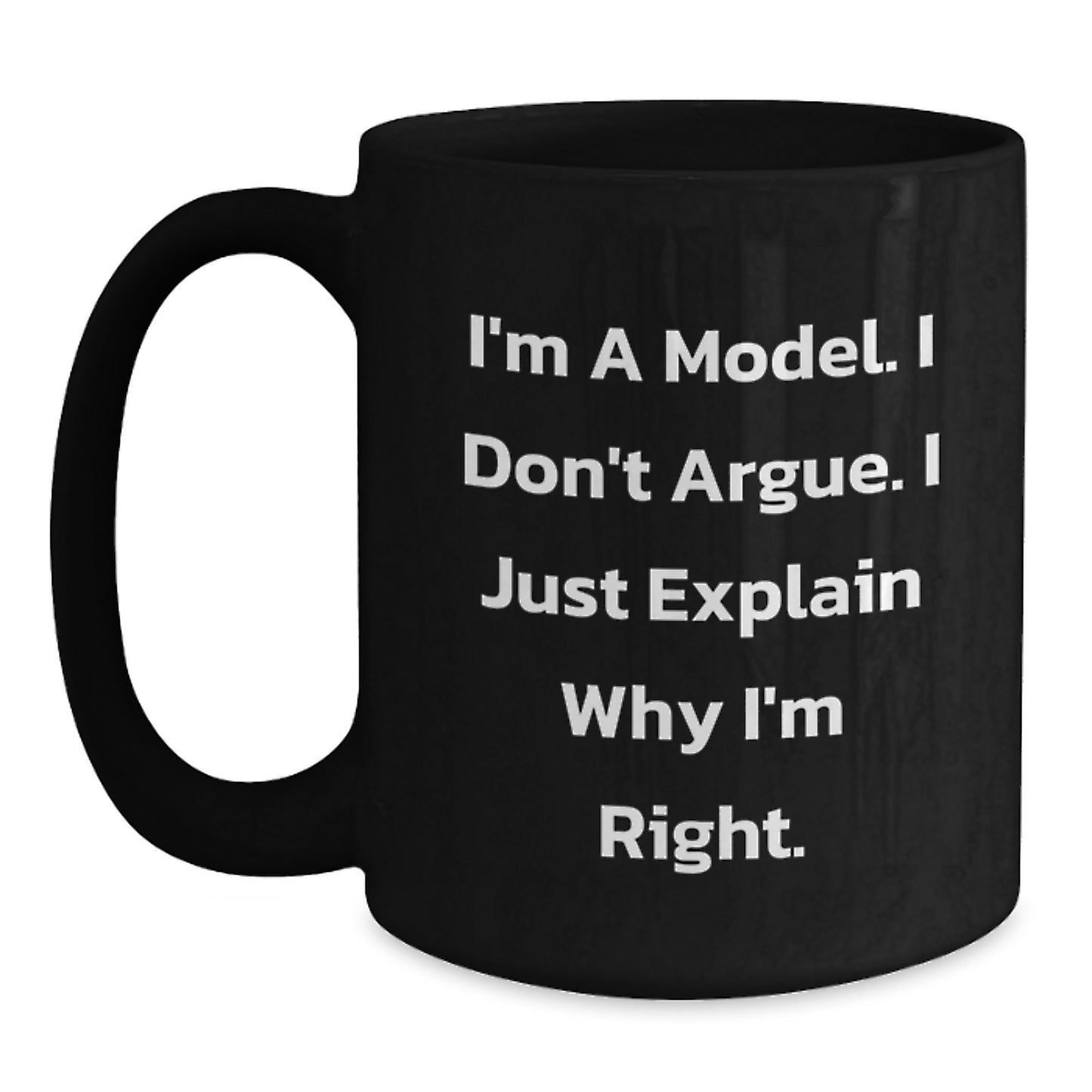 Funny Model Gifts for Christmas Unique Black Coffee Mugs from Friends, Gifts for Model Enthusiasts, Inspirational Mugs for Men - Main